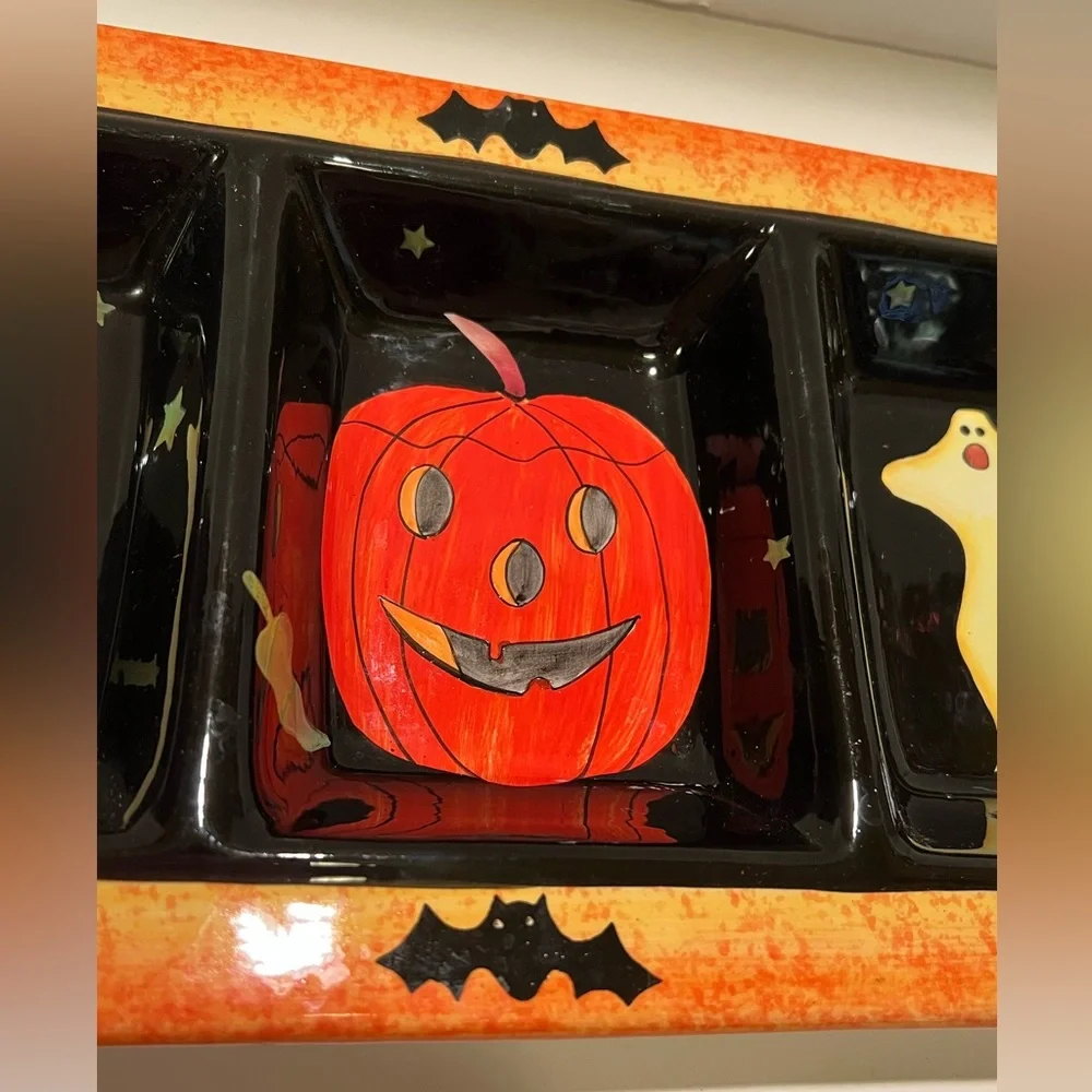 NWOT VINTAGE TARGET CERAMIC HALLOWEEN SERVING PLATTER.